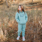 Winter Wilderness Toddler Hoodie - Light Teal - The Montana Scene