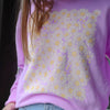 Daisy Days Unisex Pullover - Neon Violet - The Montana Scene