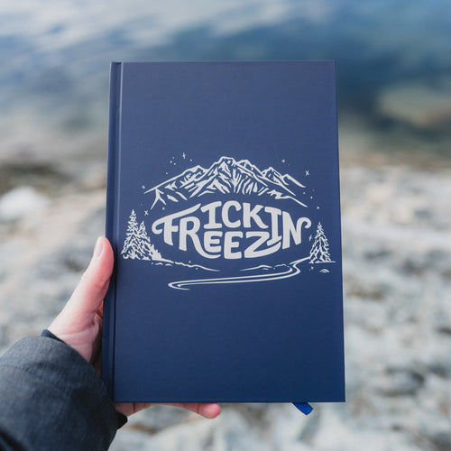 Frickin Freezin Notebook - Navy - The Montana Scene