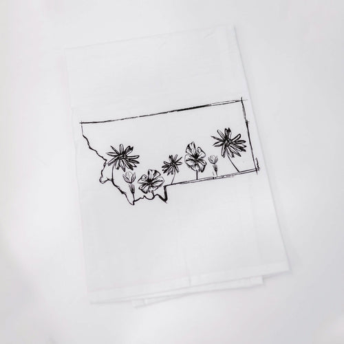 Montana Wildflowers Tea Towel - The Montana Scene
