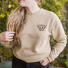 Take Me To The Wildflowers Unisex Pullover - Tan - The Montana Scene