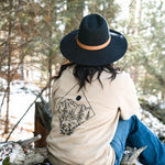 Take Me To The Wildflowers Unisex Pullover - Tan - The Montana Scene