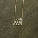 Bear Necklace - Gold - The Montana Scene