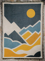 Mountain Sun Knit Blanket - The Montana Scene