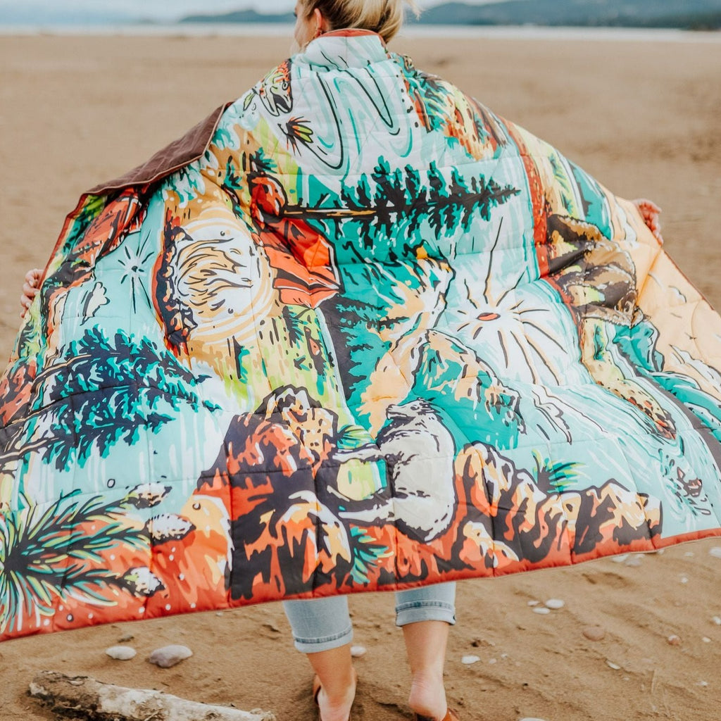 National Forest Outdoor Blanket - The Montana Scene