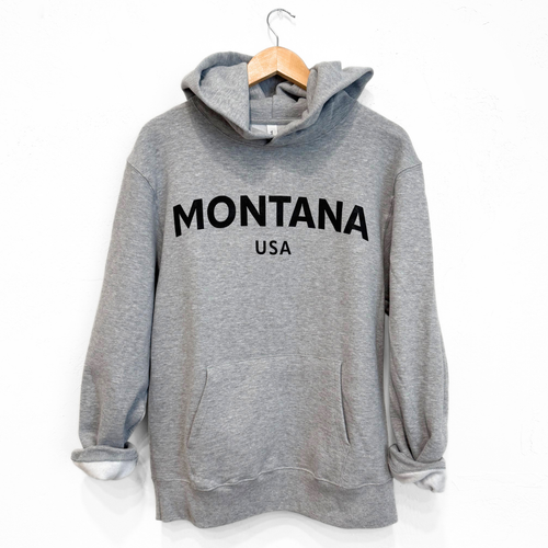 Montana USA Unisex Hoodie - Athletic Grey