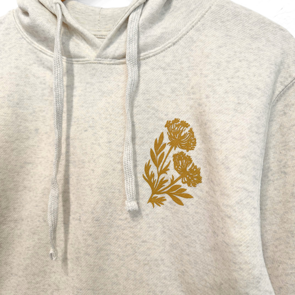 Wild Field Unisex Hoodie - Heather Natural - The Montana Scene