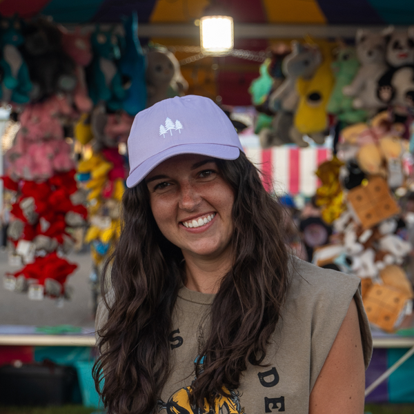 Three Tree Dad Hat - Dusty Purple- Discontinued - The Montana Scene