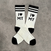 I Heart MT Unisex Socks - Black/Maroon