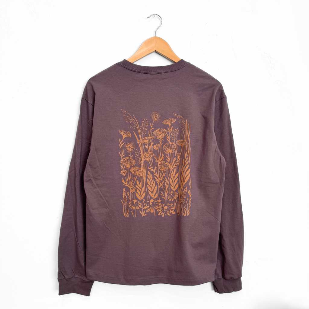 Wild Field Unisex Long Sleeve - Storm Purple - The Montana Scene