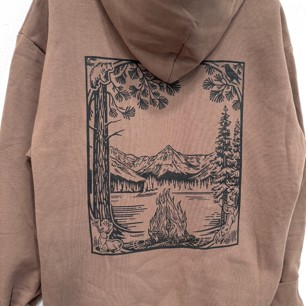 Fireside Unisex Hoodie - Clay - The Montana Scene