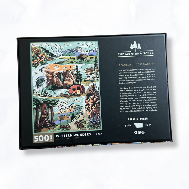 Western Wonders Puzzle - 500 Piece Puzzle - The Montana Scene