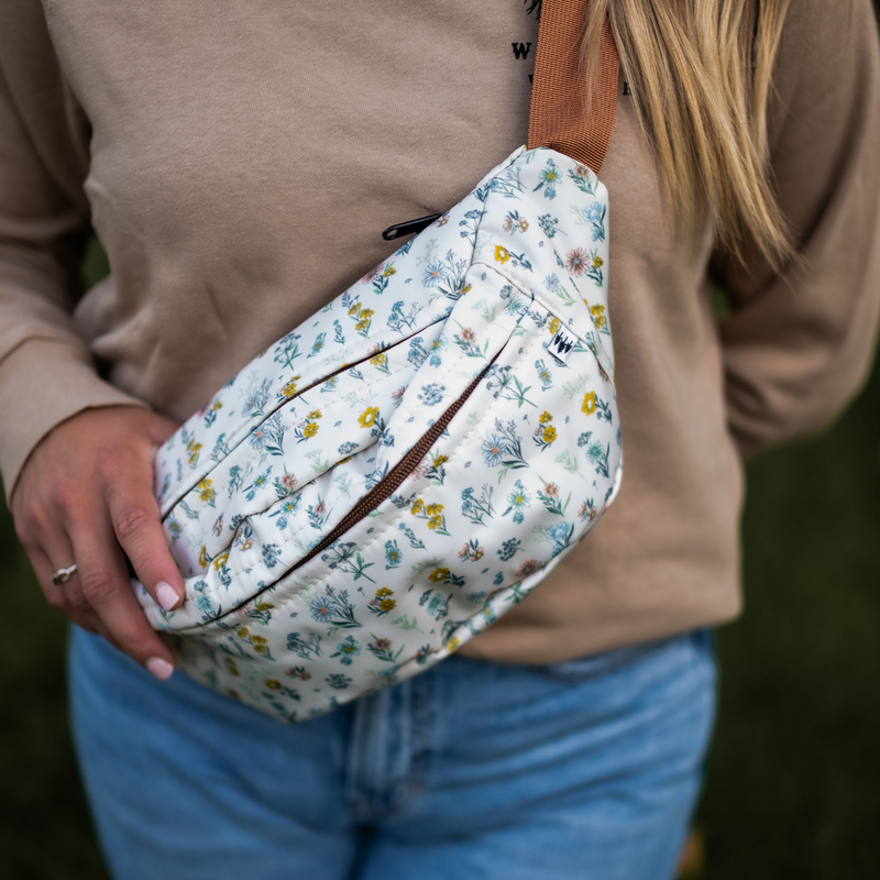 Belt Bag - Spring Floral Cream