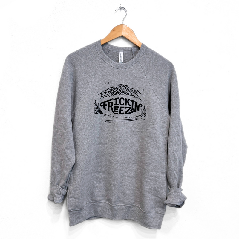 Frickin Freezin Unisex Pullover - Athletic Grey- Discontinued