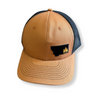 Montana Scene Tree Trucker - Camel - The Montana Scene