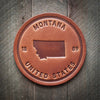 Montana Leather Coaster - The Montana Scene
