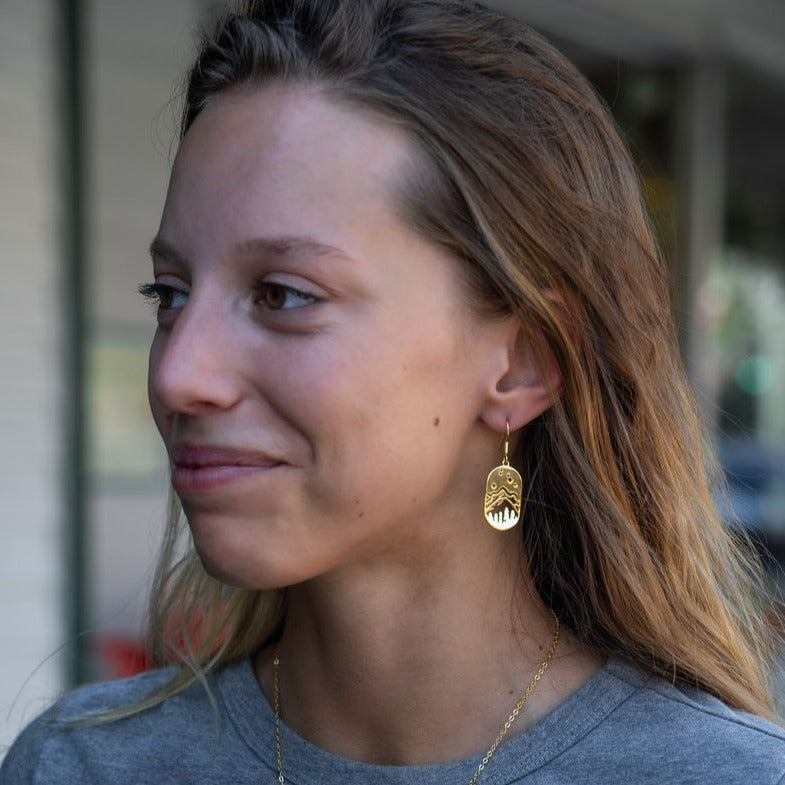 Starry Night Earrings - Gold