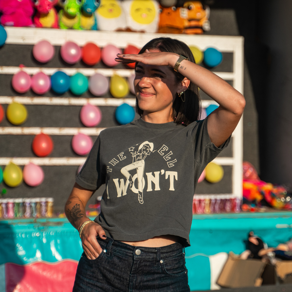 The Hell I Won't Ladies Boxy Tee - Pepper - The Montana Scene