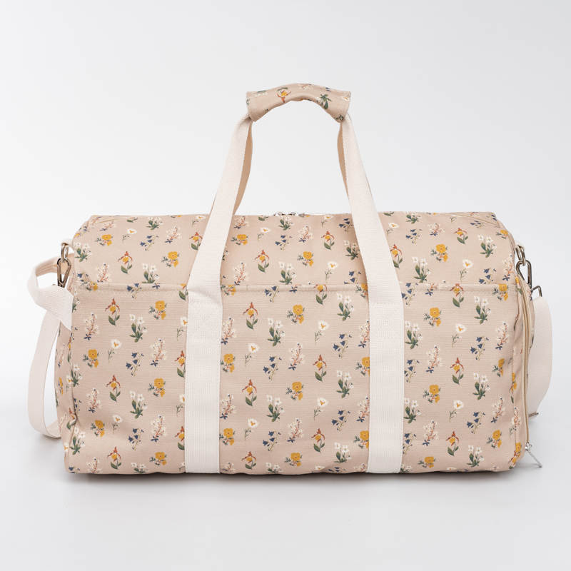 Mountain Wildflower Duffle Bag - Cream