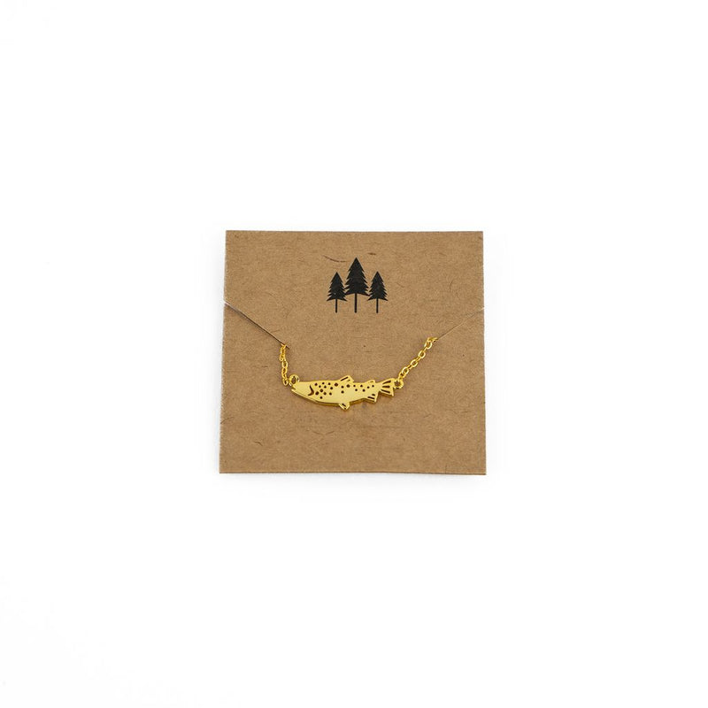 Trout Necklace - Gold