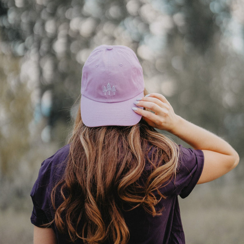 Three Tree Dad Hat - Dusty Purple