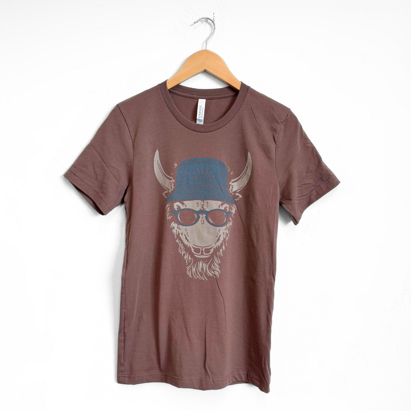 Yo Bison Unisex Tee - Cocoa - The Montana Scene