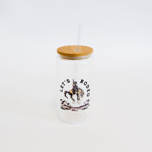 Let's Rodeo Beer Glass Tumbler