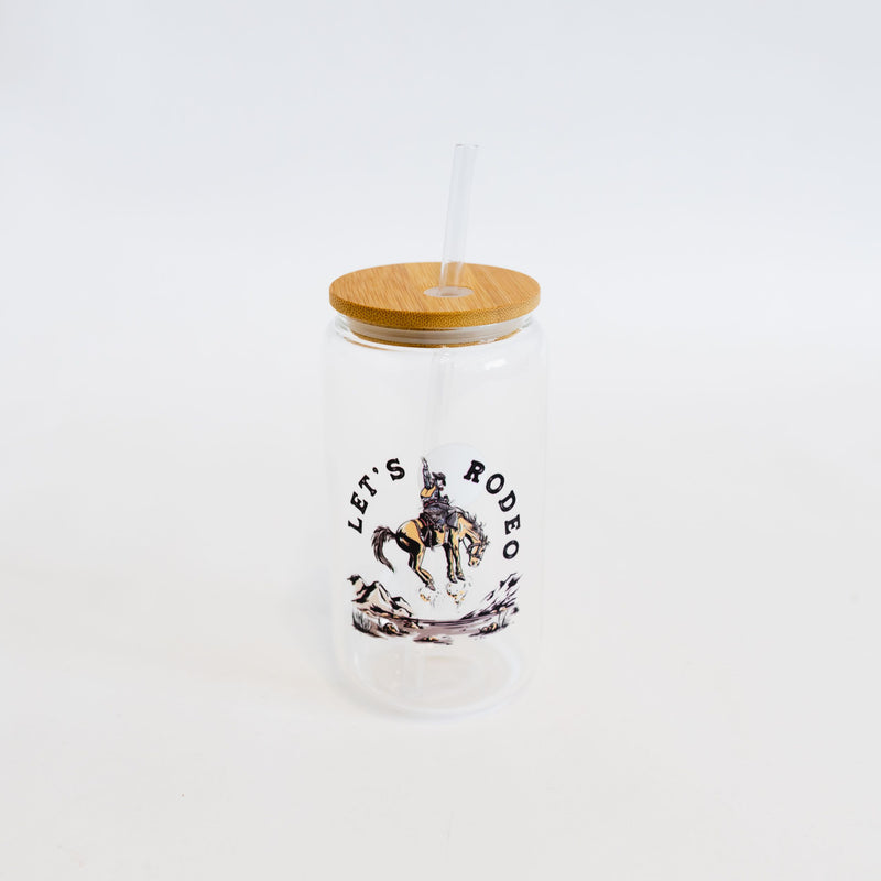 Let's Rodeo Beer Glass Tumbler