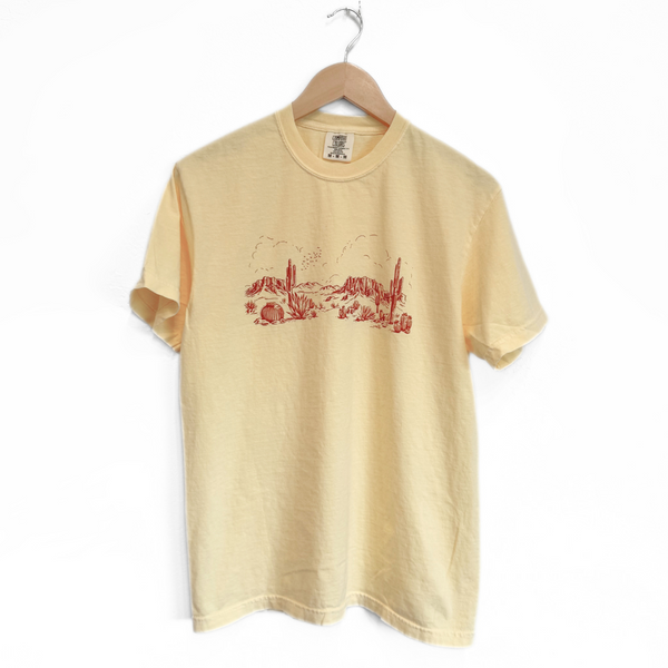 Desert Scape Unisex Tee - Butter - The Montana Scene