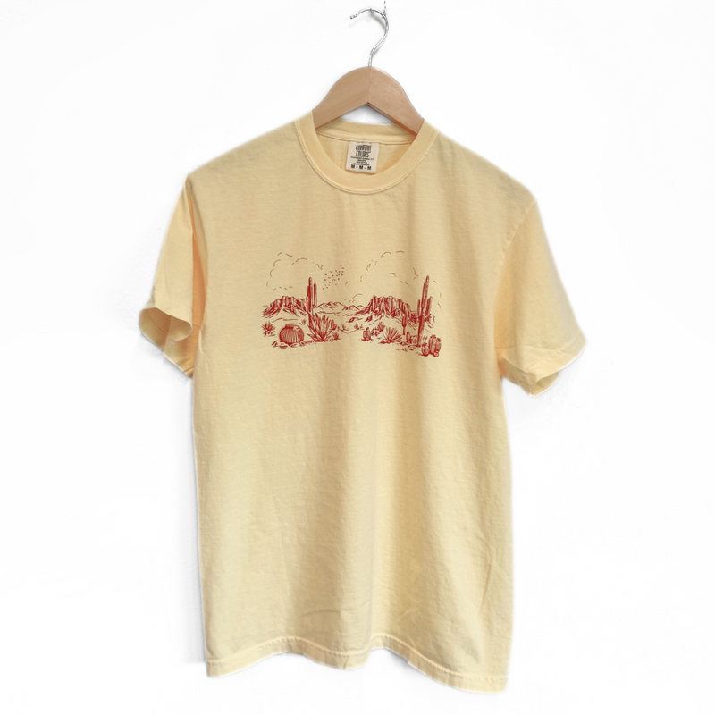 Desert Scape Unisex Tee - Butter