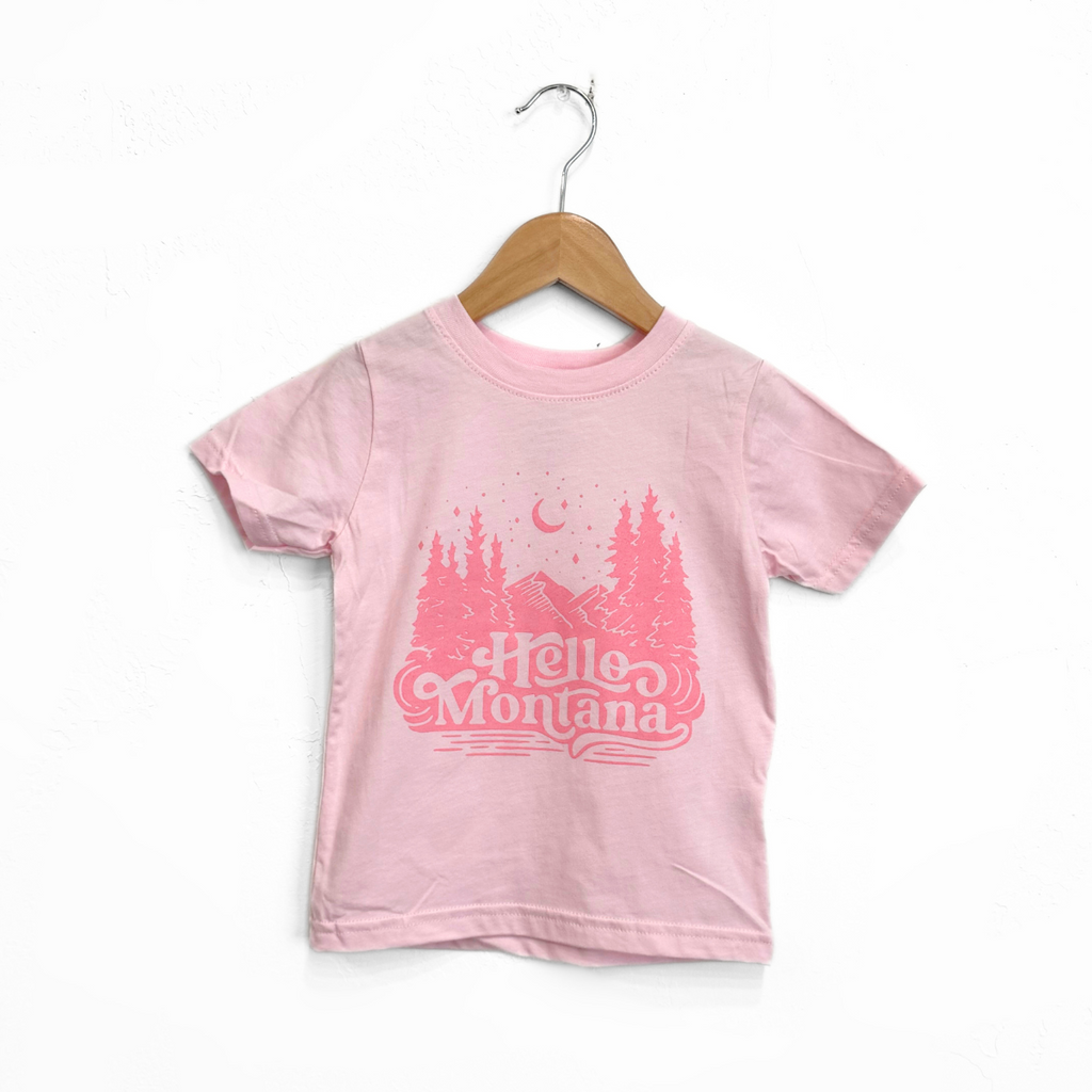 Hello Montana Toddler Tee - Ballerina - The Montana Scene