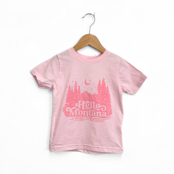 Hello Montana Toddler Tee - Ballerina - The Montana Scene