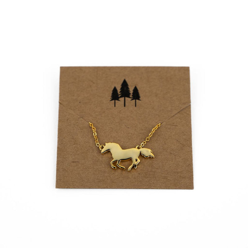 Horse Necklace - Gold- Discontinued