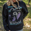 montana retro bear pullover