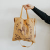 Let's Rodeo Canvas Tote Bag - Mustard