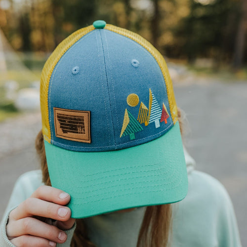 Coniferous Kids Trucker - Green - The Montana Scene