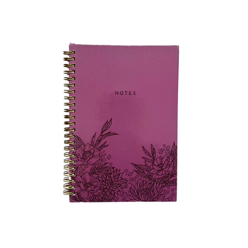 Fine Line Floral Notebook - Purple- Discontinued
