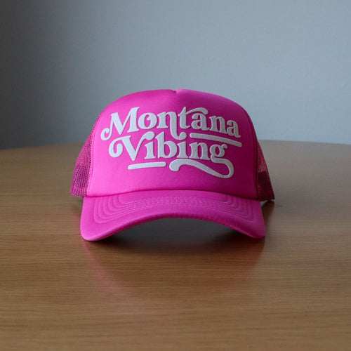 Montana Vibing Foam Trucker - Pink