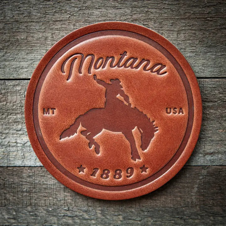 Montana Leather Coaster