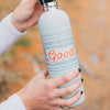 It's All Good Water Bottle - Retro Stripe