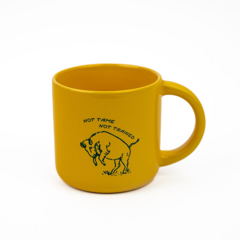 Not Tame Bison Mug - Yellow