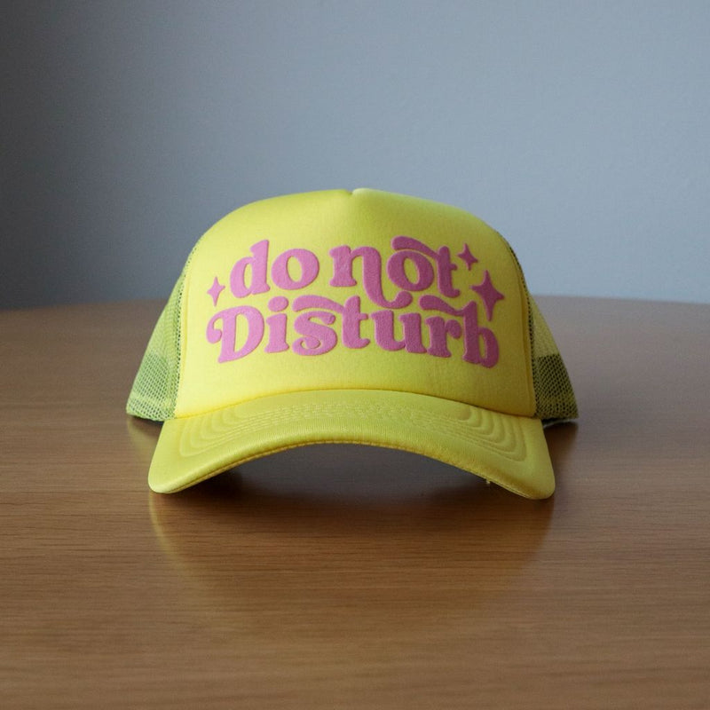 Do Not Disturb Foam Trucker - Yellow