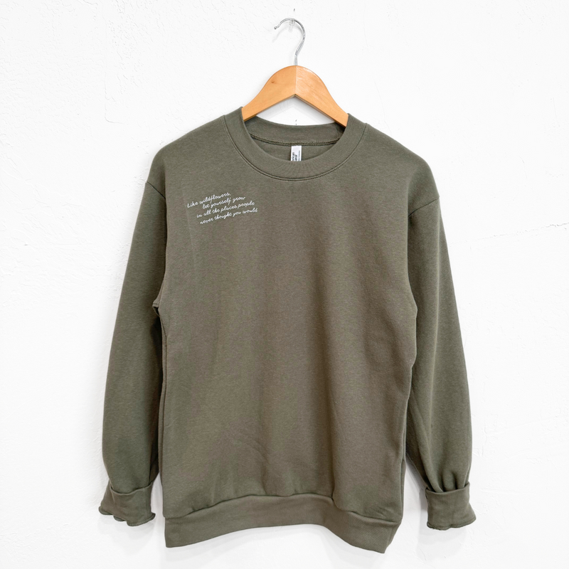 Wildflower Grow Unisex Pullover - Lieutenant - The Montana Scene