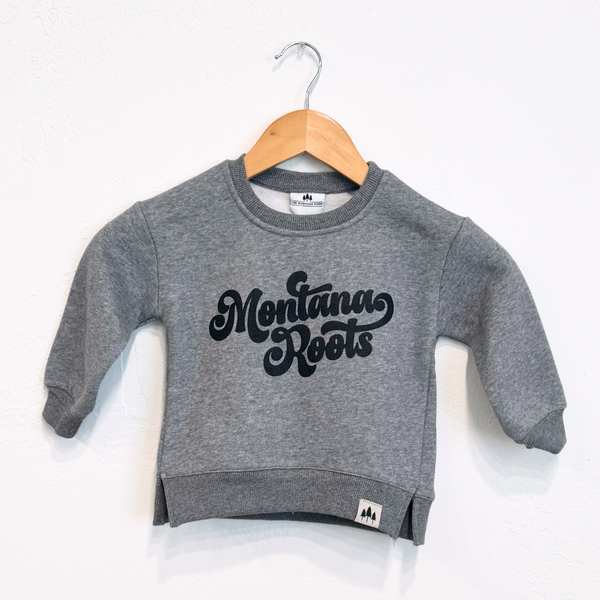 Montana Roots Toddler Fleece - Granite Heather - The Montana Scene