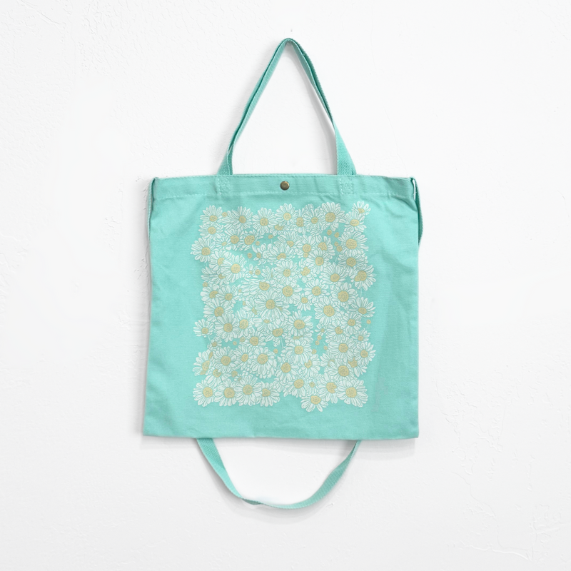 Daisy Days Tote - Mint - The Montana Scene