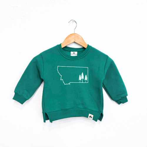 Montana Outline Toddler Fleece - Jade - Discontinued