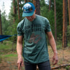 Don't Feed the Bears Unisex Tee - Washed Royal Pine - The Montana Scene