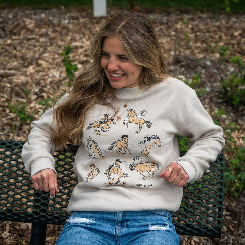 Let's Go Girls Unisex Pullover - Bone - The Montana Scene