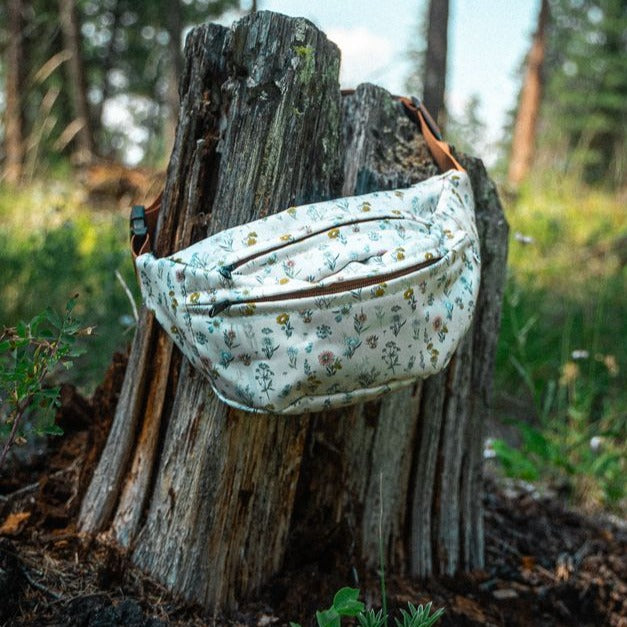Belt Bag - Spring Floral Cream - The Montana Scene