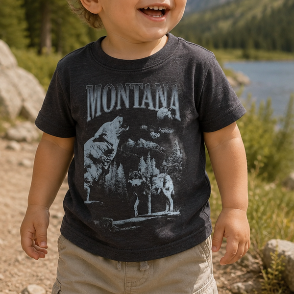 Montana Wolf Toddler Tee